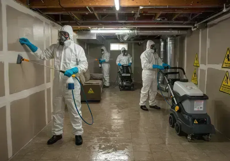 Basement Moisture Removal and Structural Drying process in Iola, KS